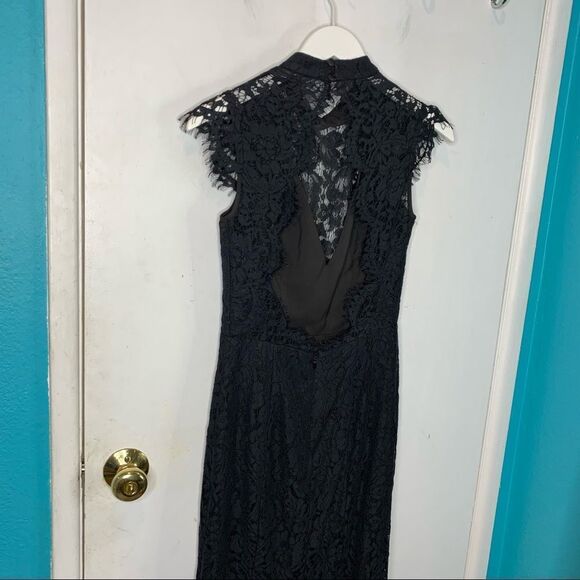 Fame and Partners Black Lace Maxi Dress - Picture 3 of 15